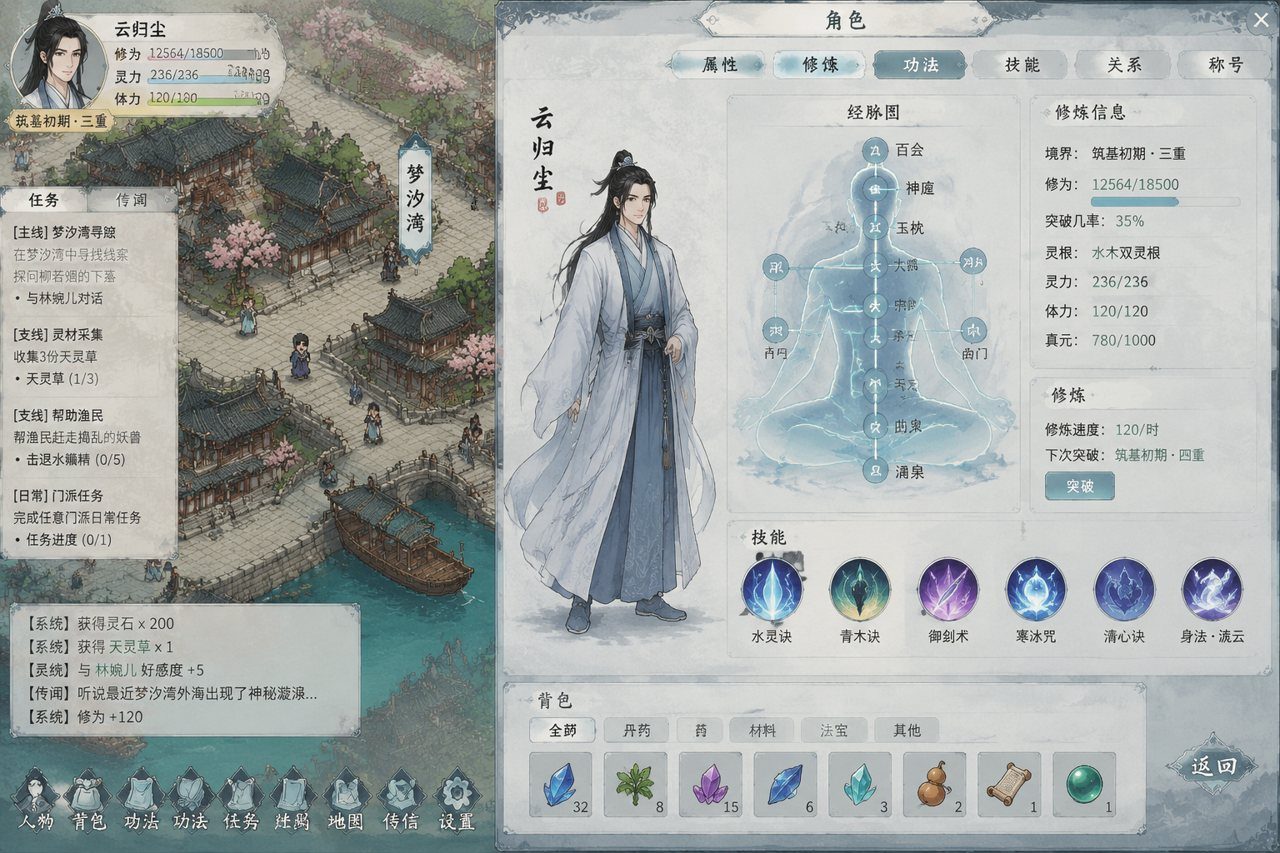 谪仙索欢录 实机画面 玩法截图 8